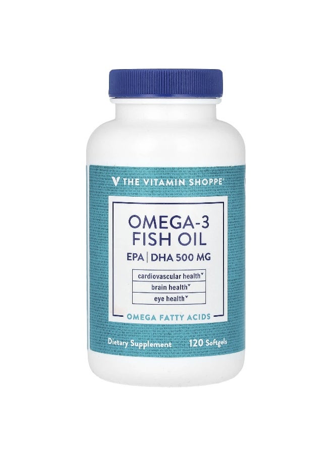 The Vitamin Shoppe, Omega-3 Fish Oil, 120 Softgels