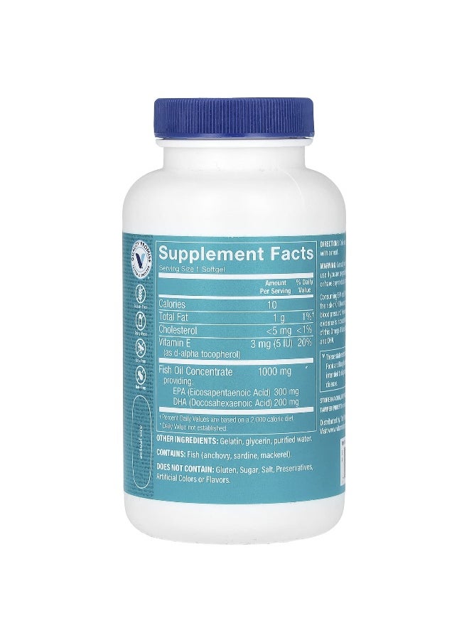 The Vitamin Shoppe, Omega-3 Fish Oil, 120 Softgels