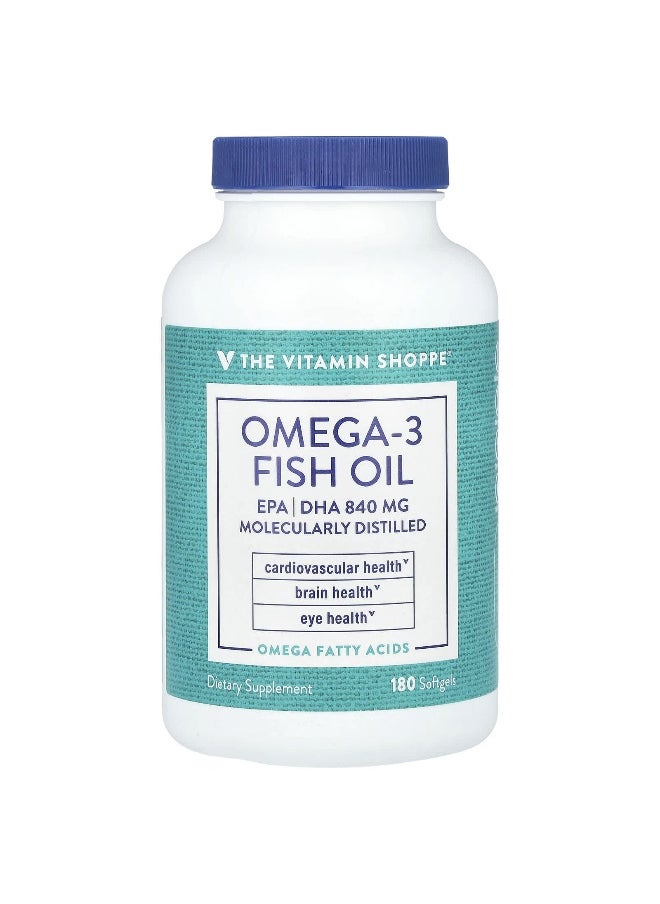The Vitamin Shoppe, Omega-3 Fish Oil, 1,200 mg, 180 Softgels