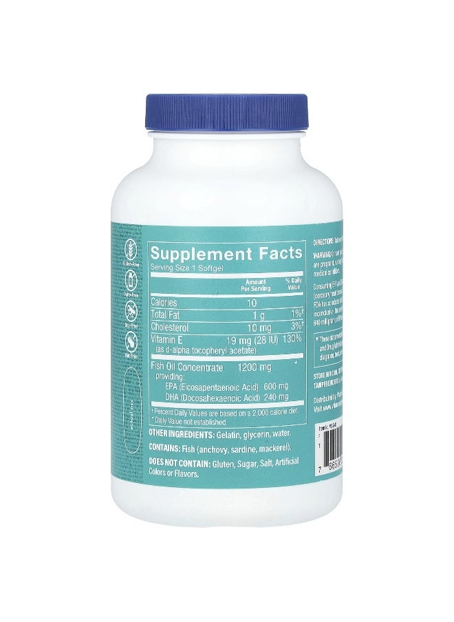 The Vitamin Shoppe, Omega-3 Fish Oil, 1,200 mg, 180 Softgels