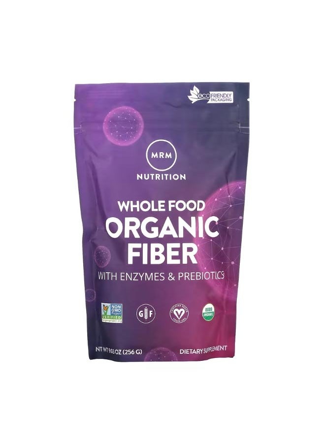 Whole Food Organic Fiber with Enzymes and Prebiotics 9.03 oz 256 g