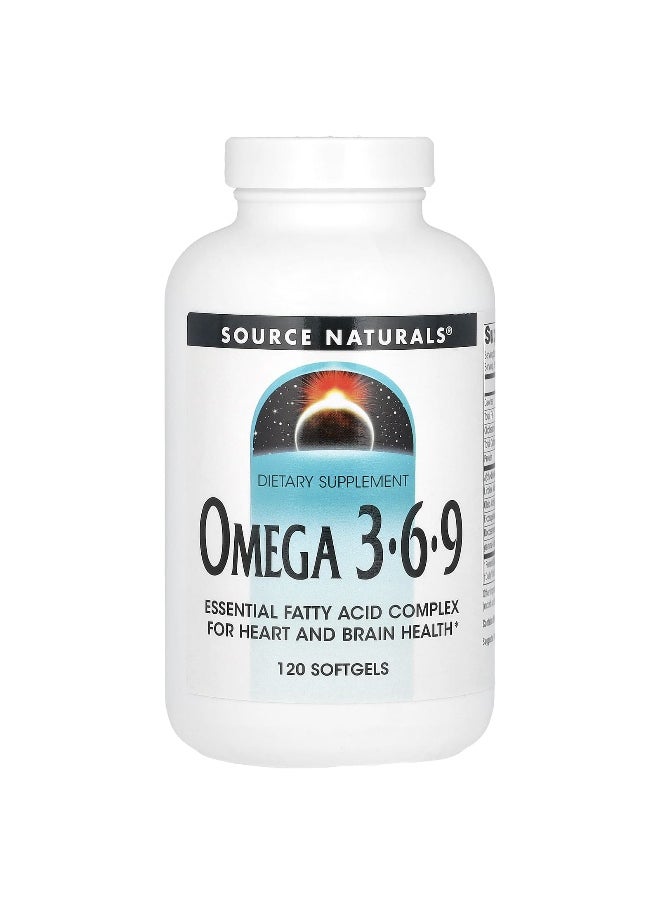 Source Naturals, Omega 3-6-9, 120 Softgels