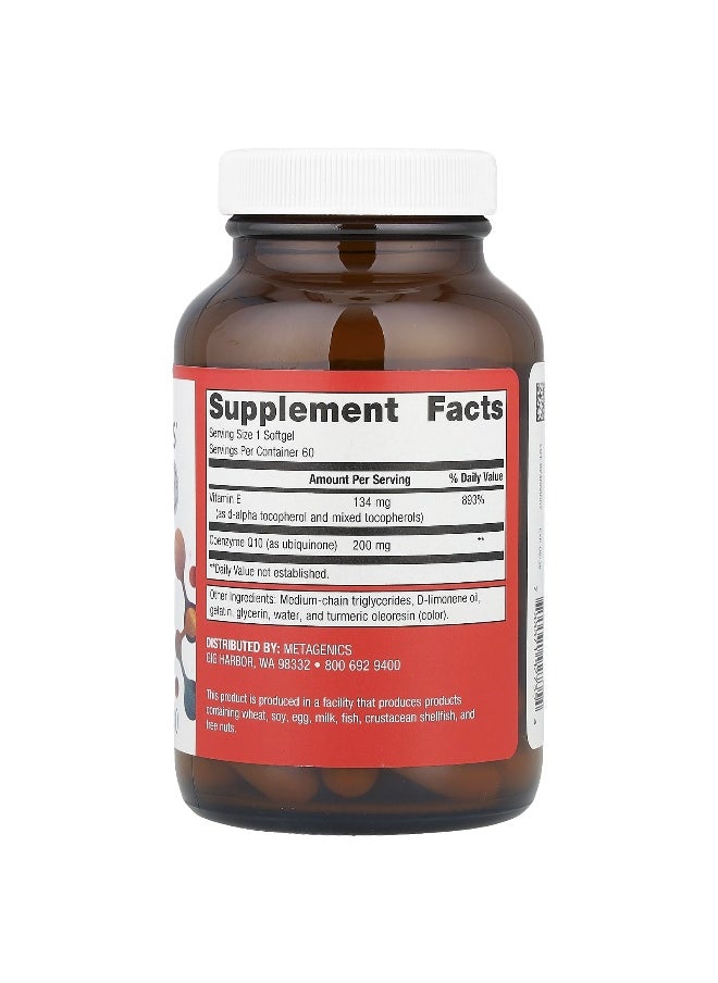 Metagenics, CoQ10 ST®, 200 mg, 60 Softgels