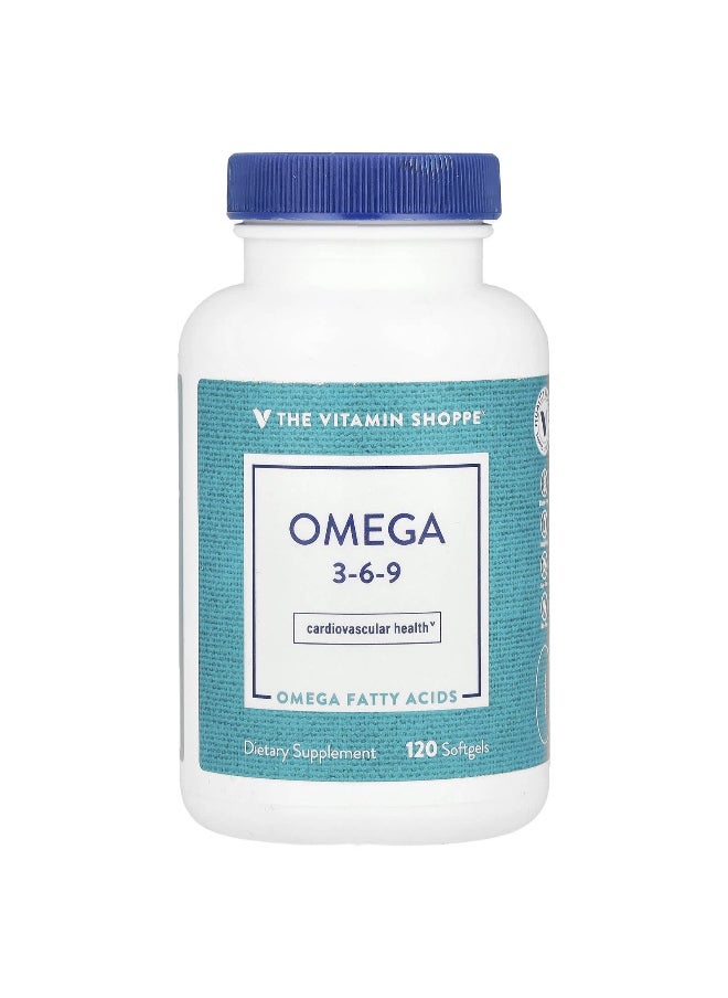 The Vitamin Shoppe, Omega 3-6-9, 120 Softgels