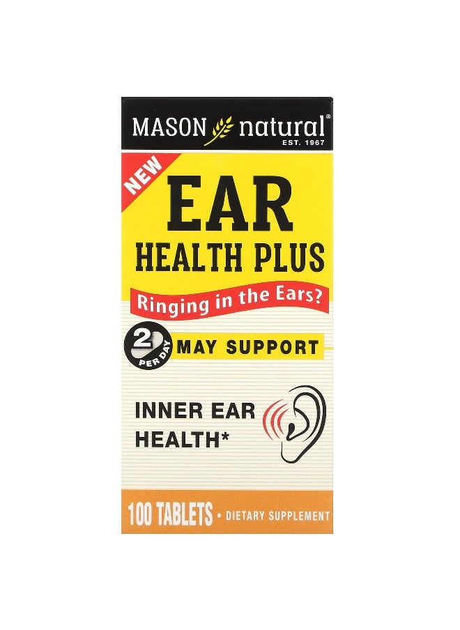 Mason Natural, Ear Health Plus, 100 Tablets