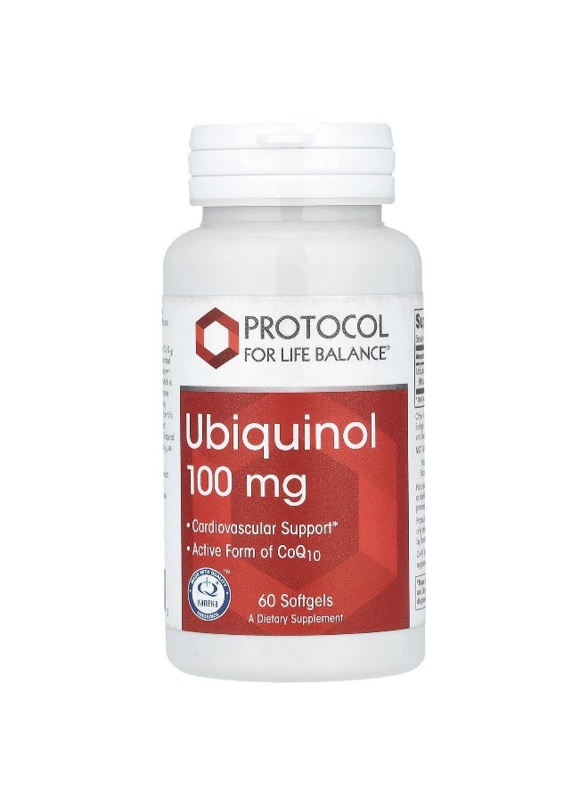 Protocol for Life Balance, Ubiquinol, 100 mg, 60 Softgels