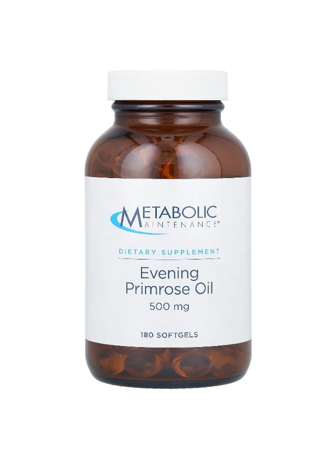 Metabolic Maintenance, Evening Primrose Oil, 500 mg, 180 Softgels