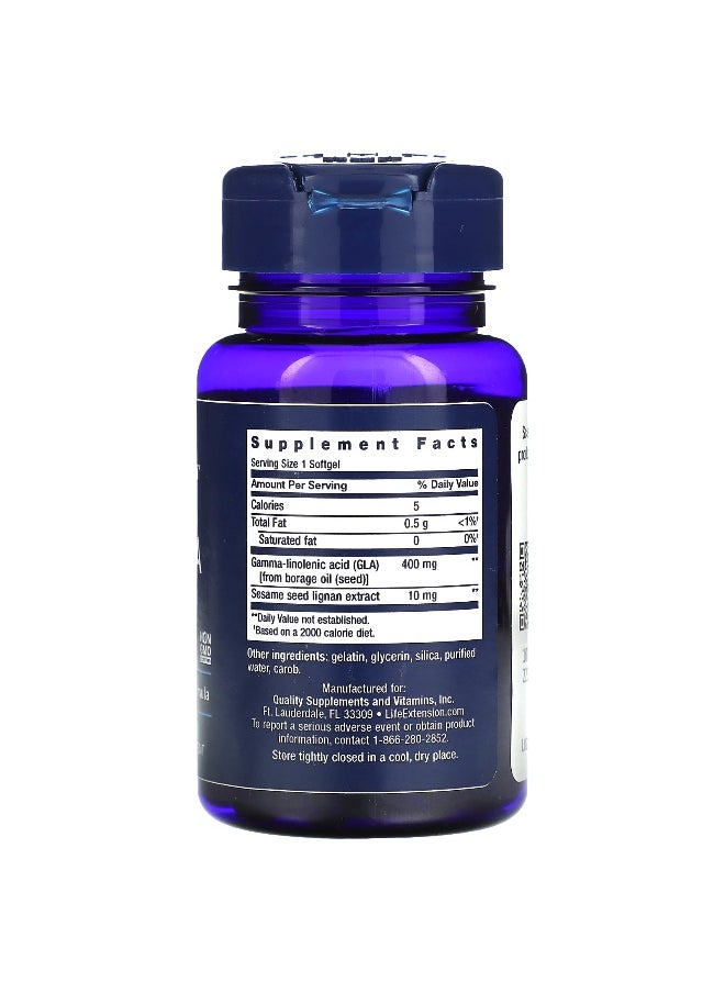 Life Extension, Mega GLA Sesame Lignans, 30 Softgels