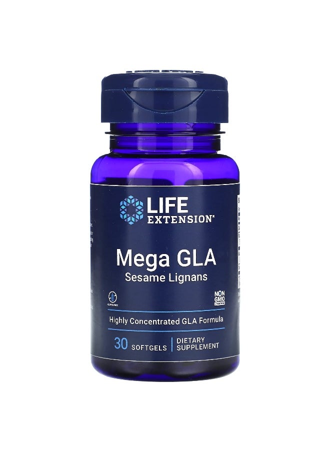 Life Extension, Mega GLA Sesame Lignans, 30 Softgels