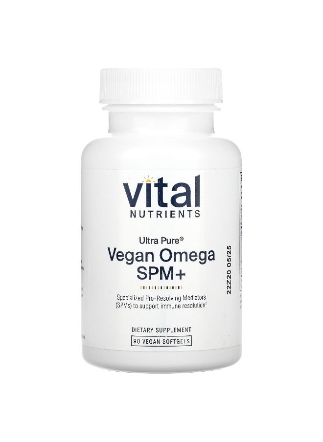 Vital Nutrients, Ultra Pure, Vegan Omega SPM+, 90 Vegan Softgels