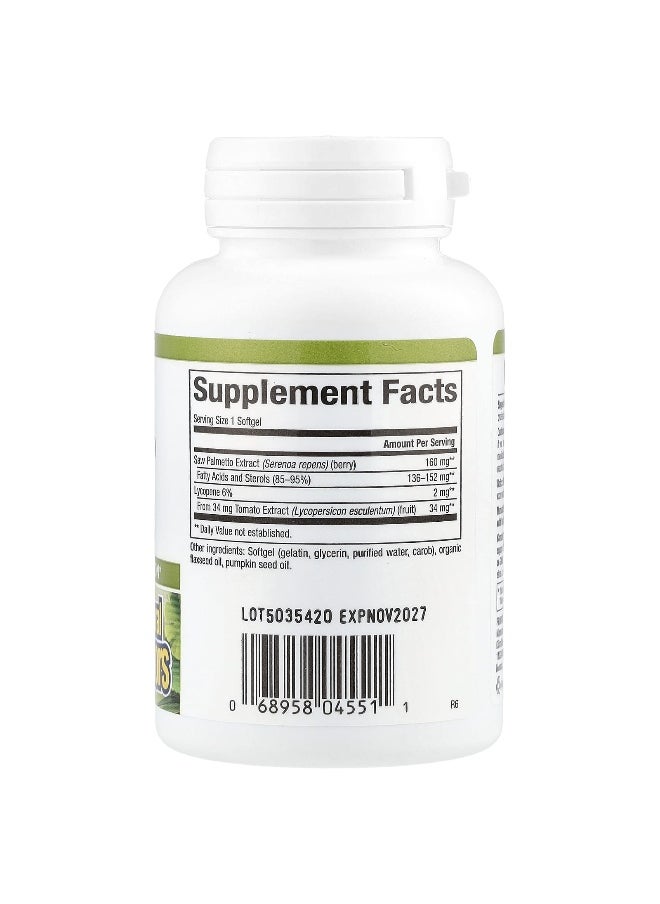 Natural Factors, HerbalFactors®, Saw Palmetto with Lycopene, 60 Softgels