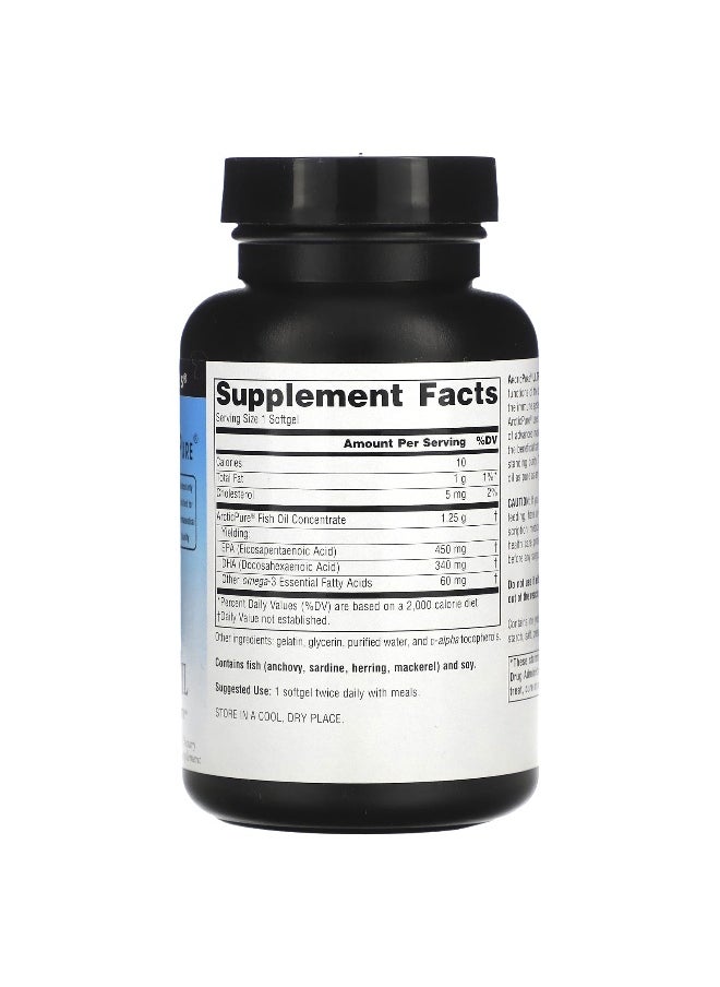 Source Naturals, Arctic Pure, Ultra Potency Omega-3 Fish Oil, 850 mg, 60 Softgels