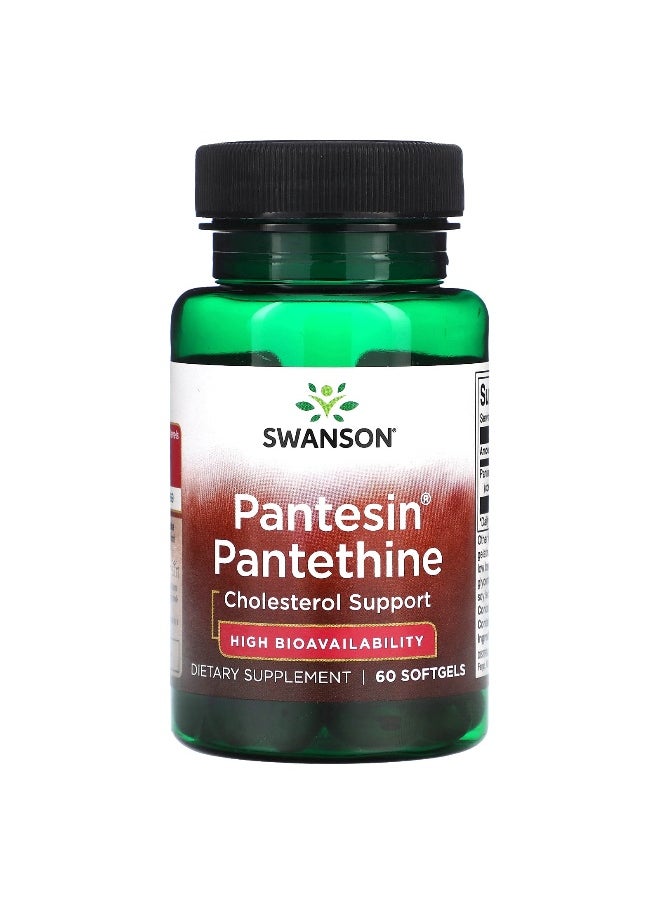 Swanson, Pantesin Pantethine, 300 mg, 60 Softgels