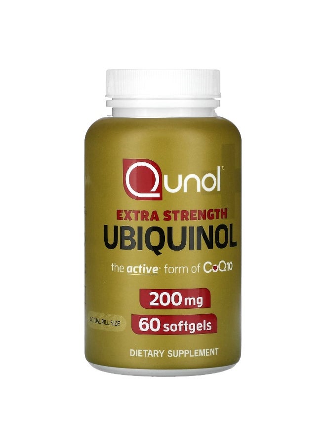 Qunol, Extra Strength Ubiquinol, 200 mg, 60 Softgels