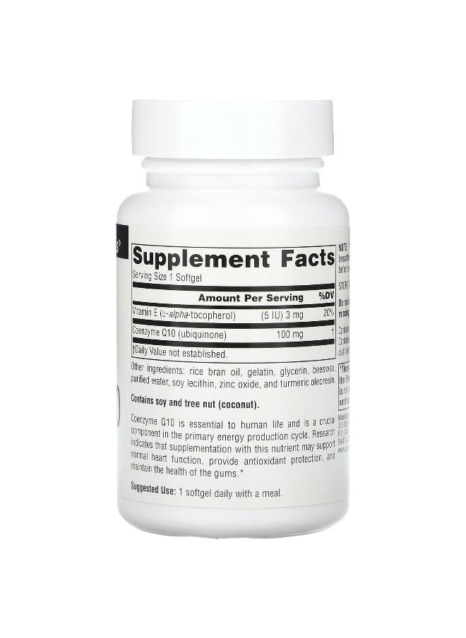Source Naturals, Coenzyme Q10, 100 mg, 60 Softgels