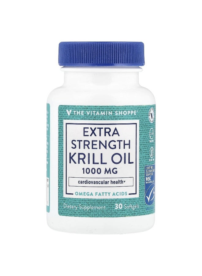 The Vitamin Shoppe, Extra Strength Krill Oil, 30 Softgels