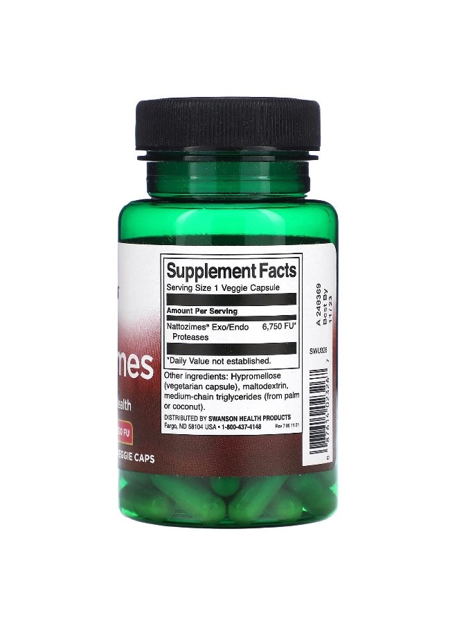 Swanson, Nattozimes, 195 mg , 60 Veggie Caps