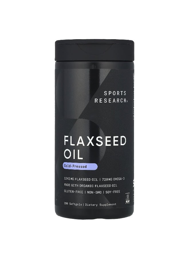 Sports Research, Flaxseed Oil, 200 Softgels