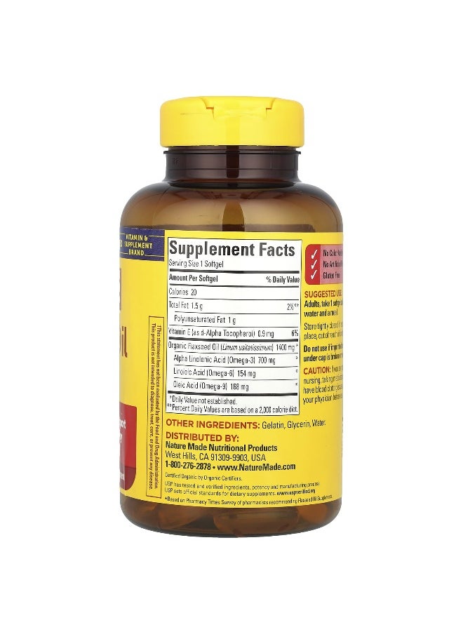 Nature Made, Flaxseed Oil, 100 Softgels