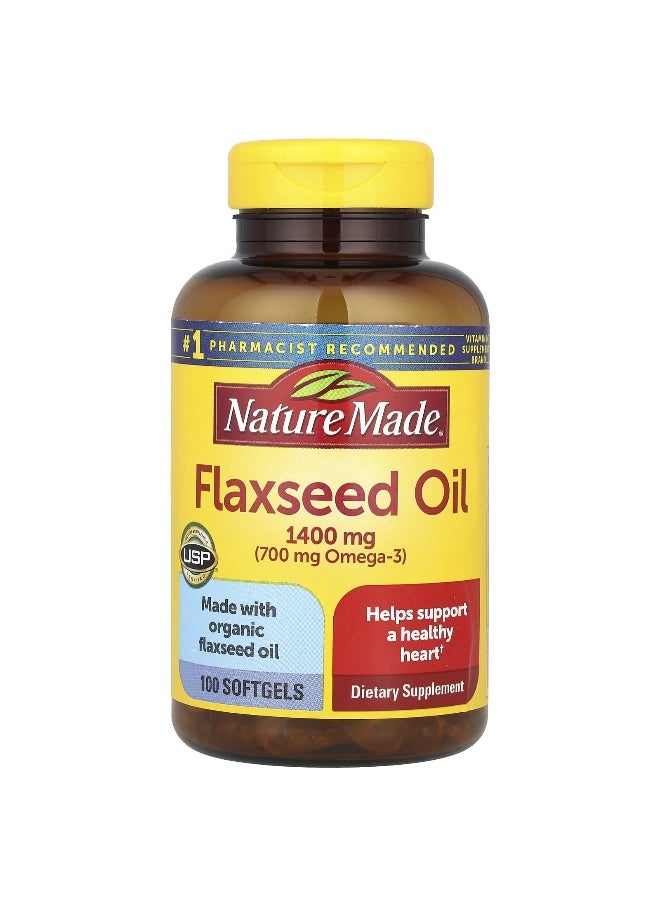 Nature Made, Flaxseed Oil, 100 Softgels