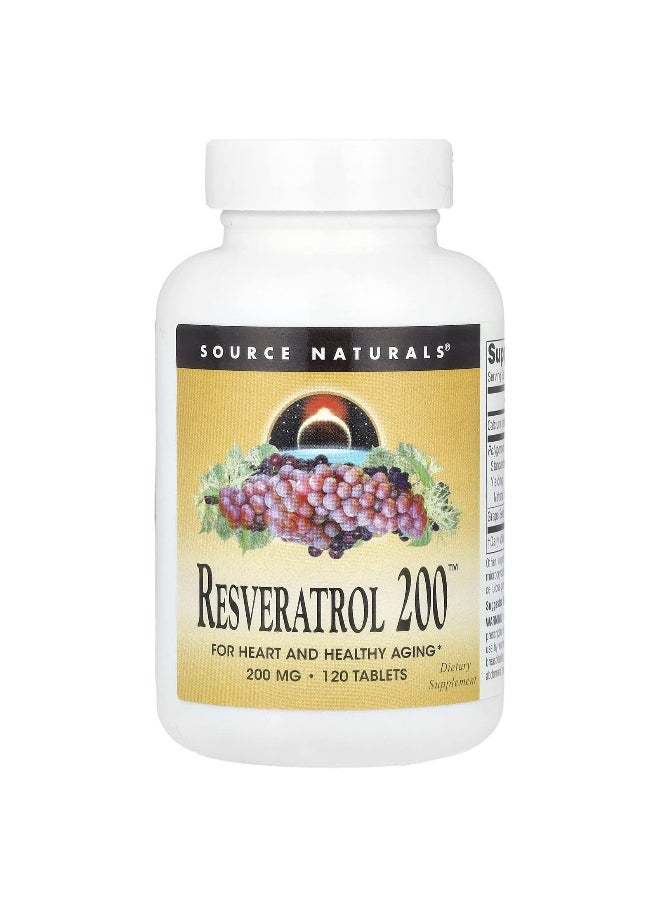 Source Naturals, Resveratrol 200™, 200 mg , 120 Tablets
