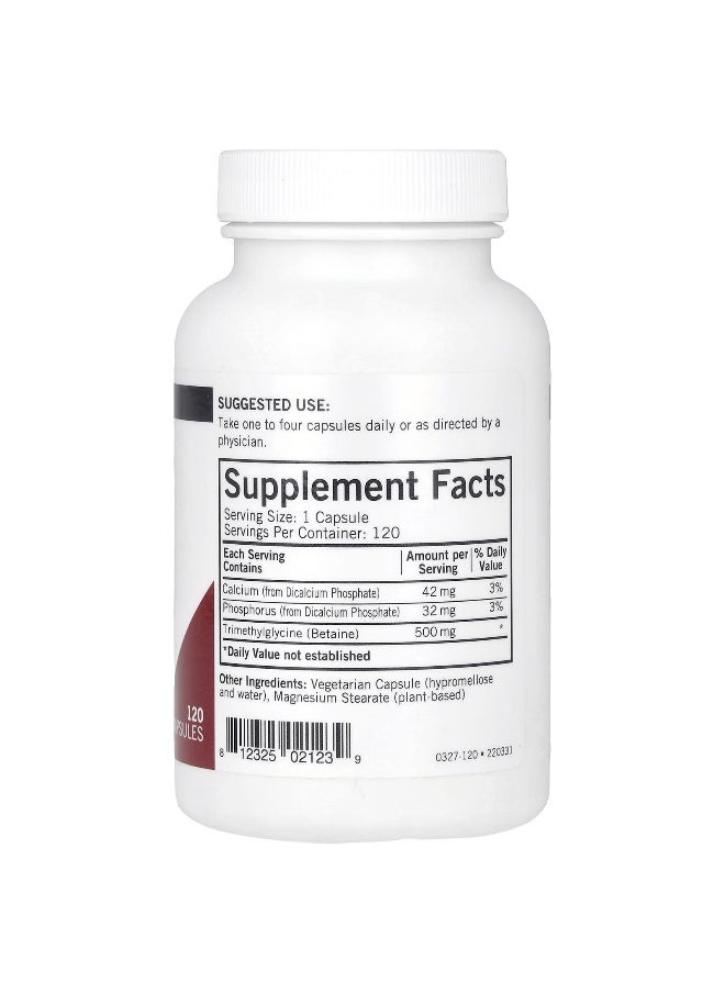 Kirkman Labs, TMG , 500 mg, 120 Capsules