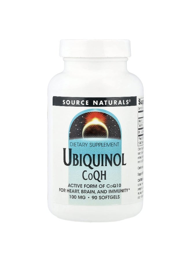 Source Naturals, Ubiquinol CoQH, 100 mg, 90 Softgels