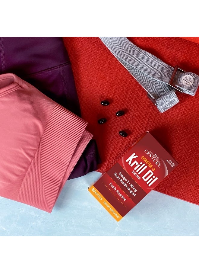21st Century, Krill Oil, 350 mg, 60 Softgels
