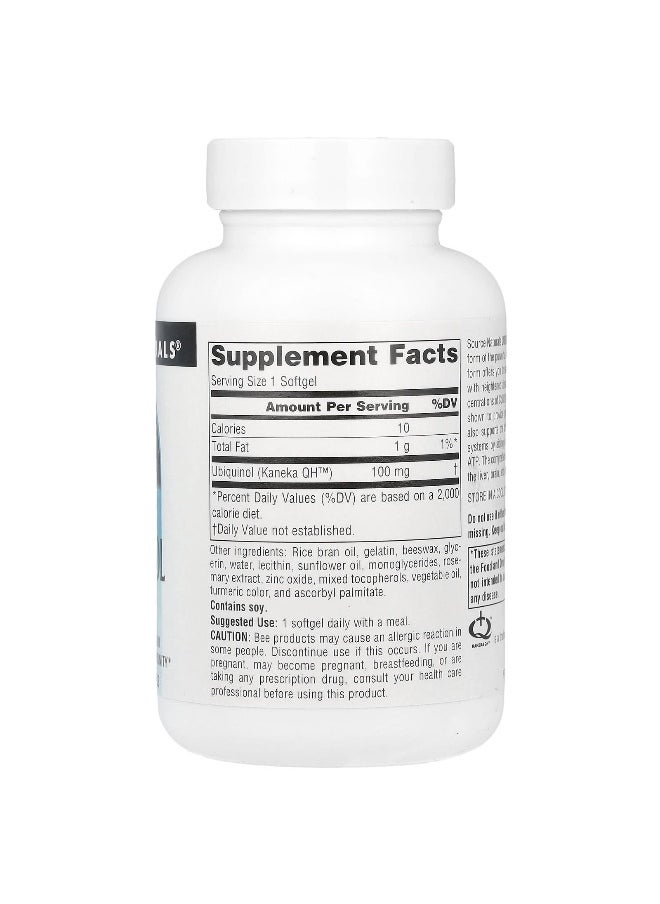 Source Naturals, Ubiquinol CoQH, 100 mg, 60 Softgels