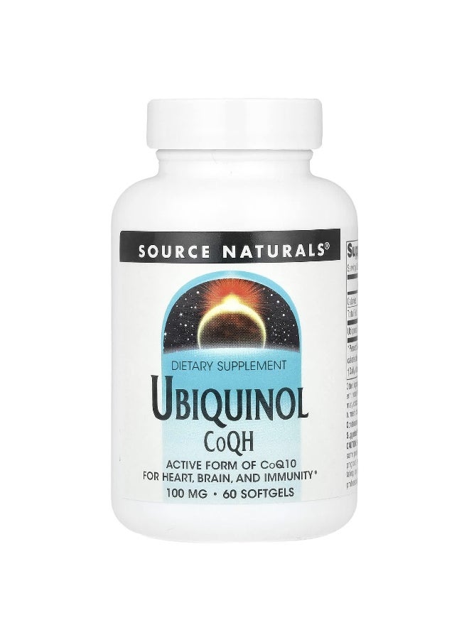 Source Naturals, Ubiquinol CoQH, 100 mg, 60 Softgels