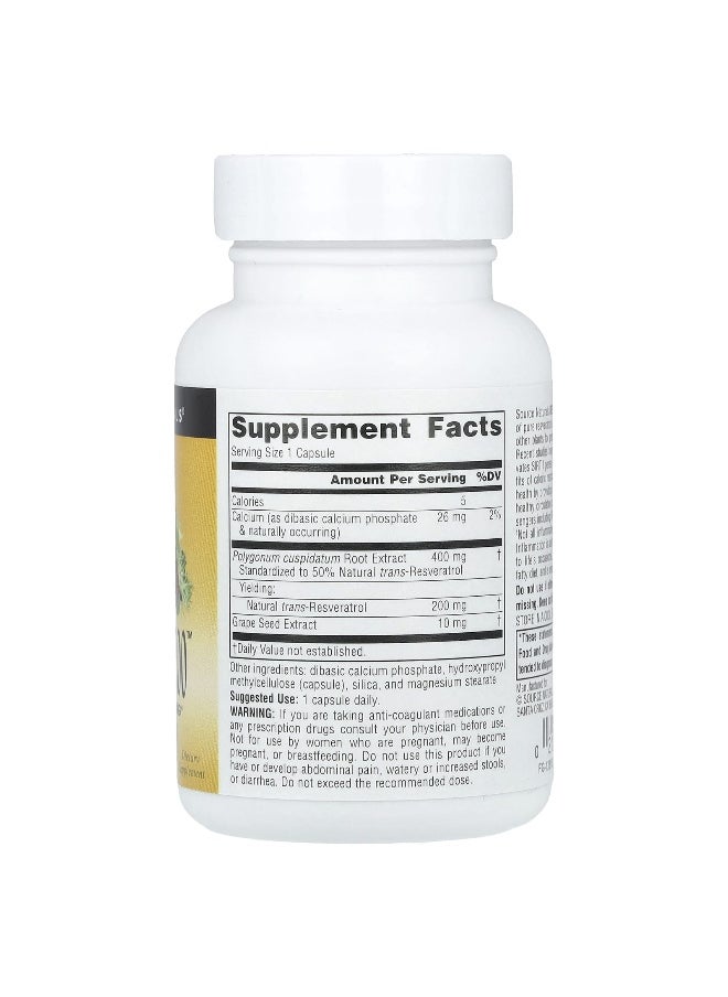 Source Naturals, Resveratrol 200™, 200 mg, 60 Capsules