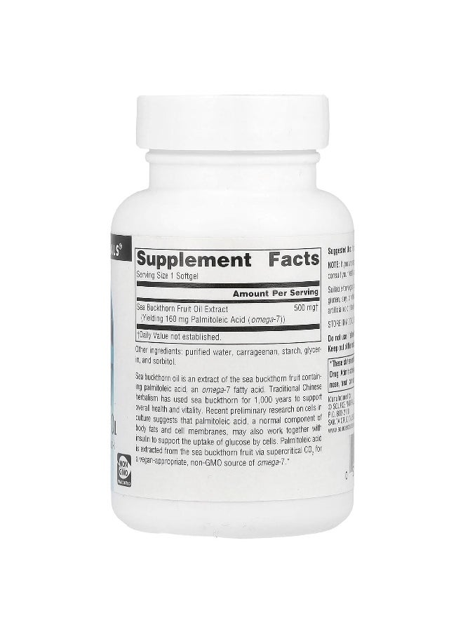 Source Naturals, Omega-7, Sea Buckthorn Fruit Oil, 60 Vegan Softgels