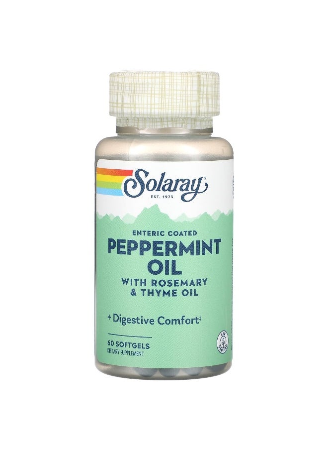 Solaray, Peppermint Oil, 60 Softgels