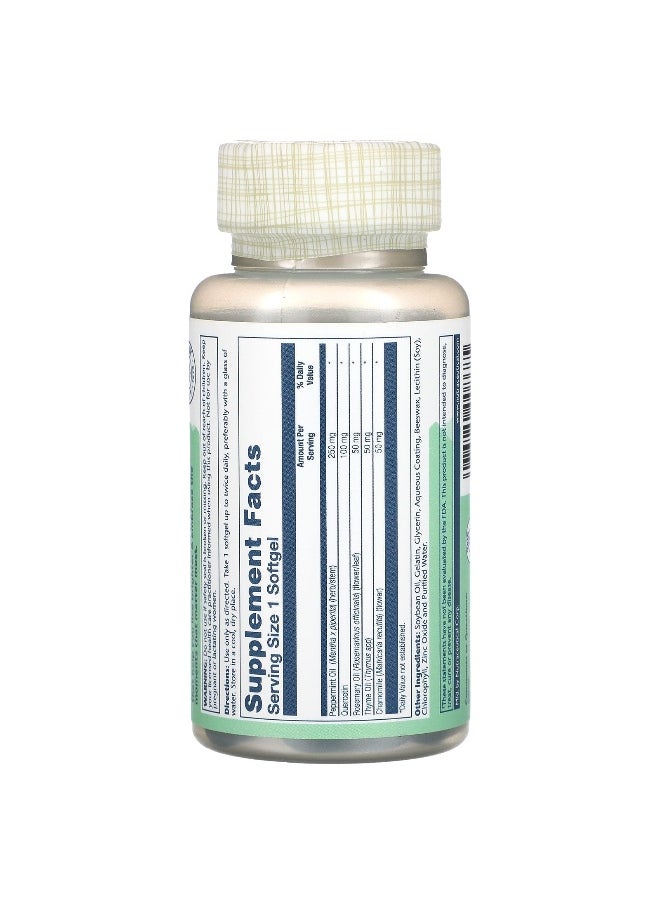 Solaray, Peppermint Oil, 60 Softgels