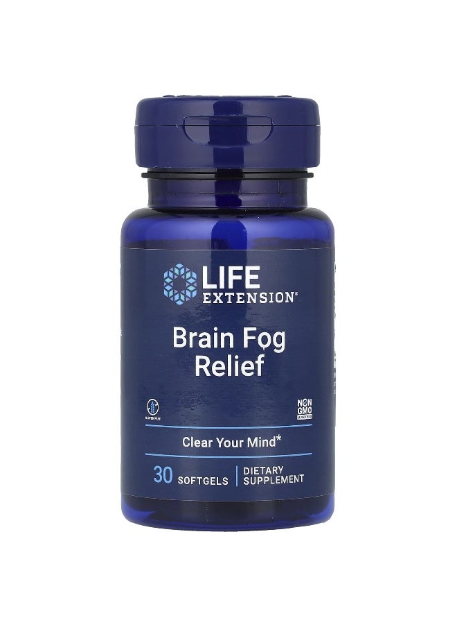 Life Extension, Brain Fog Relief, 30 Softgels
