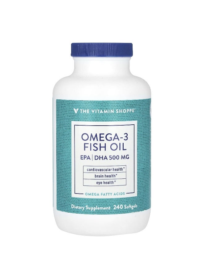 The Vitamin Shoppe, Omega-3 Fish Oil, 240 Softgels
