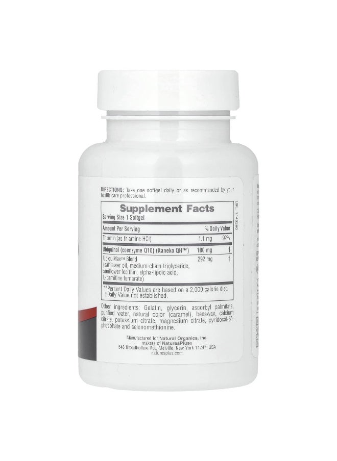 NaturesPlus, Beyond CoQ10, 100 mg, 30 Softgels