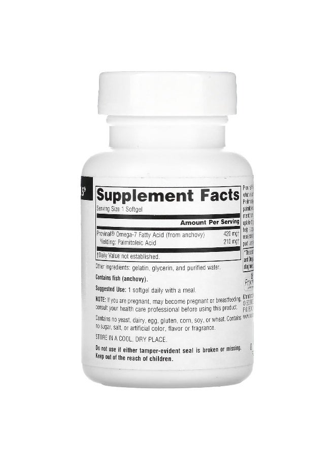 Source Naturals, Provinal Omega-7, 30 Softgels