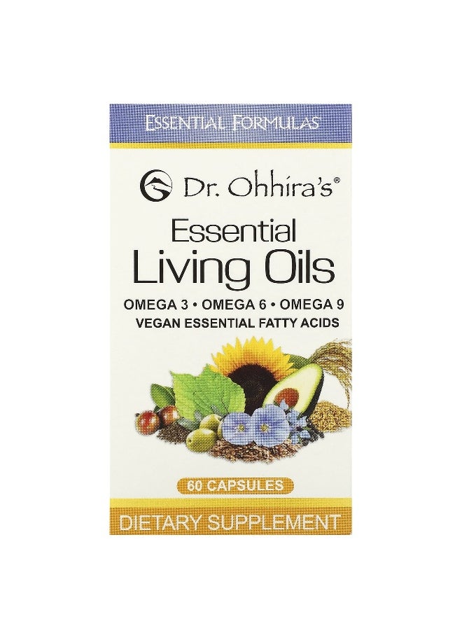 Dr. Ohhira's, Essential Living Oils, 60 Capsules