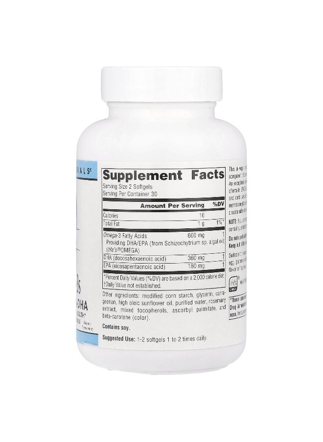 Source Naturals, Vegan Omega-3s, Non-Fish EPA-DHA, 300 mg, 60 Vegan Softgels