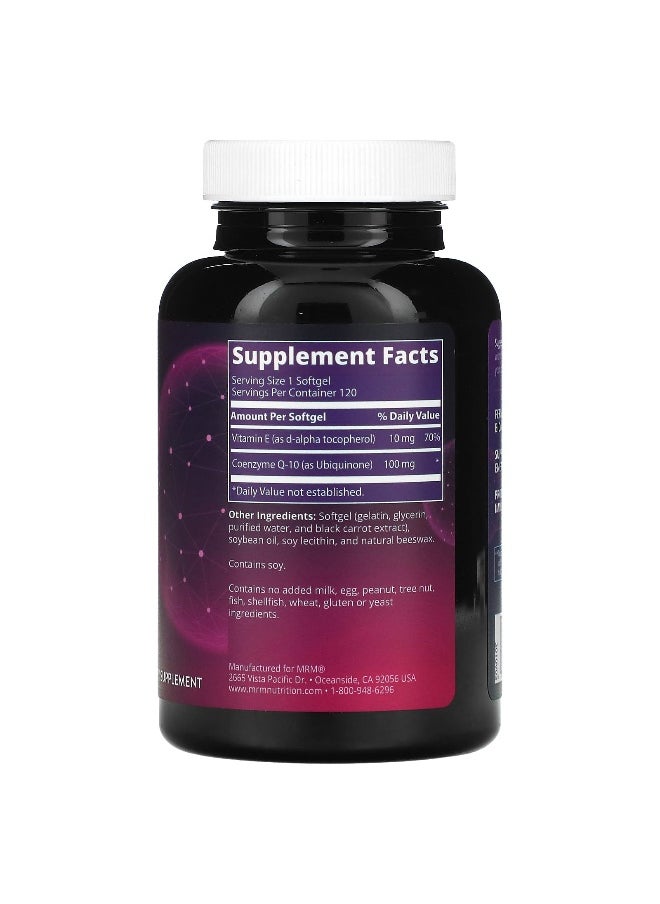 MRM Nutrition, CoQ-10, 100 mg, 120 Softgels