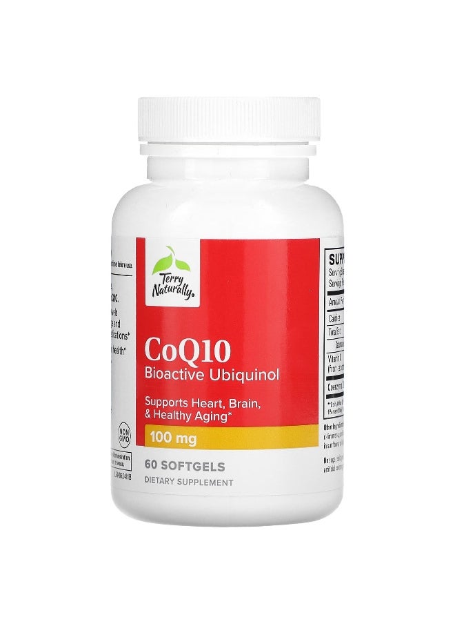 Terry Naturally, CoQ10, Bioactive Ubiquinol, 100 mg, 60 Softgels
