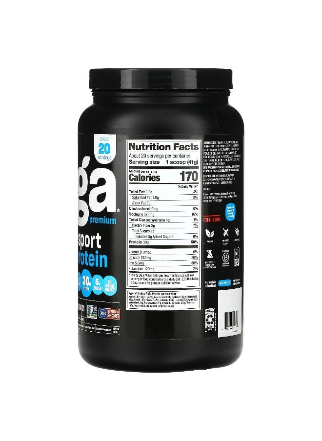 Vega, Sport, Plant-Based Premium Protein, Vanilla, 1 lb 13.2 oz (828 g)