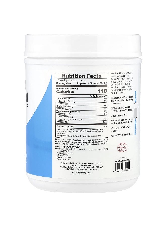 NaturesPlus, Paleo Protein Powder, Unflavored , 1.11 lbs (503 g)