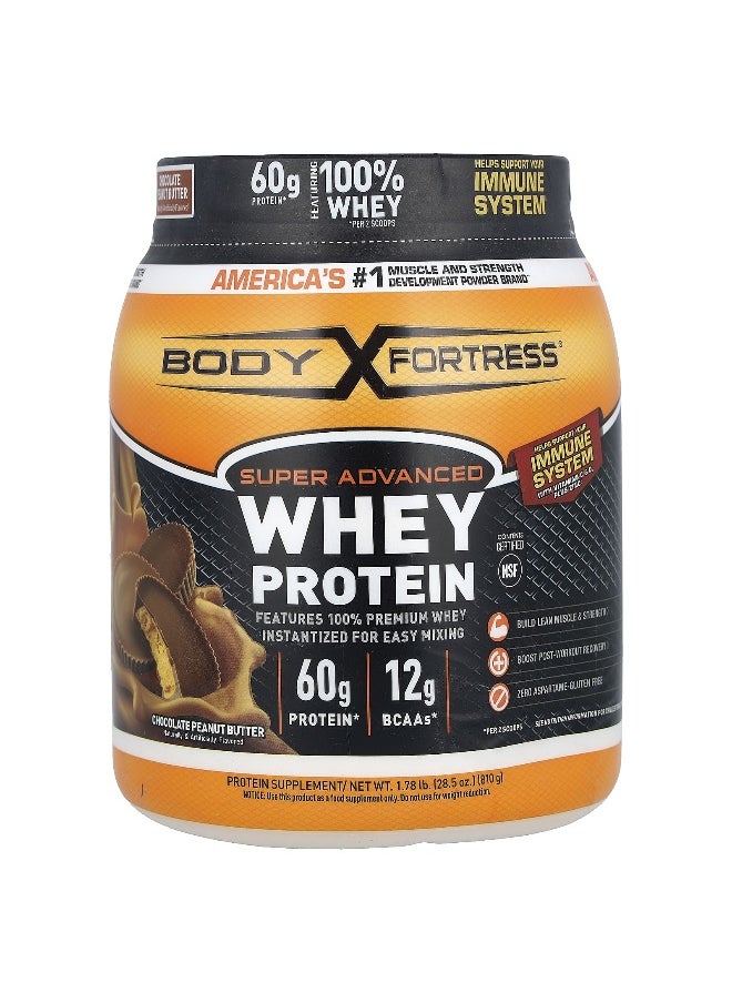 Body Fortress, Super Advanced Whey Protein, Chocolate Peanut Butter, 1.78 lb (810 g)