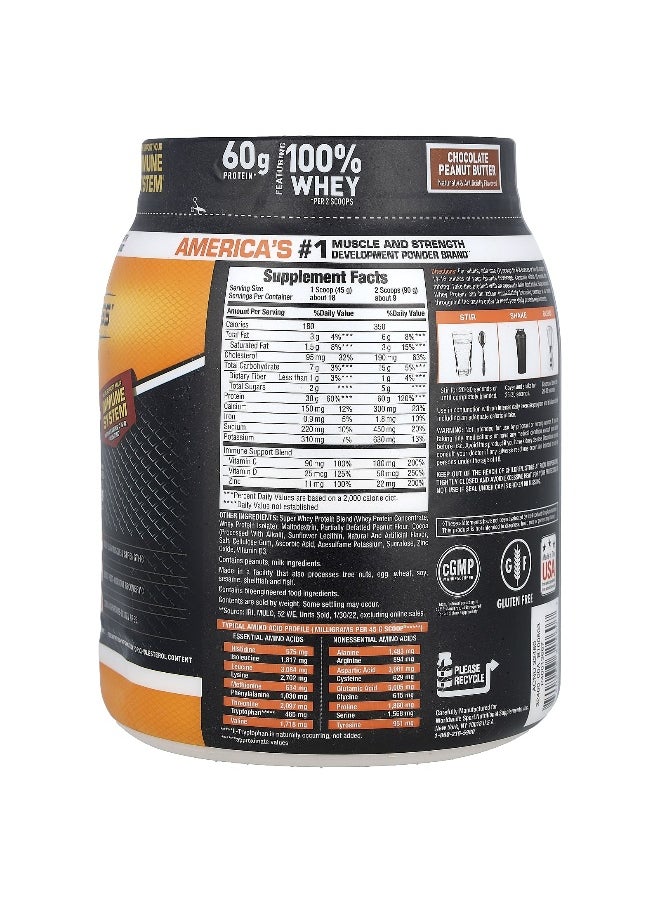 Body Fortress, Super Advanced Whey Protein, Chocolate Peanut Butter, 1.78 lb (810 g)