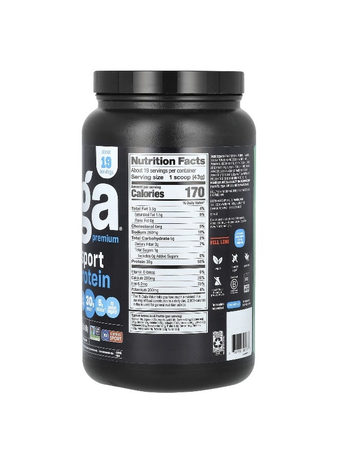 Vega, Sport, Plant-Based Premium Protein, Mocha, 1 lb 13 oz (812 g)