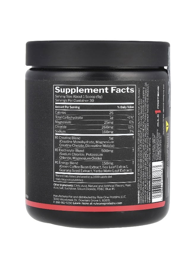 Rule One Proteins, Charged Creatine, Blue Razz Lemonade, 9.52 oz (270 g)