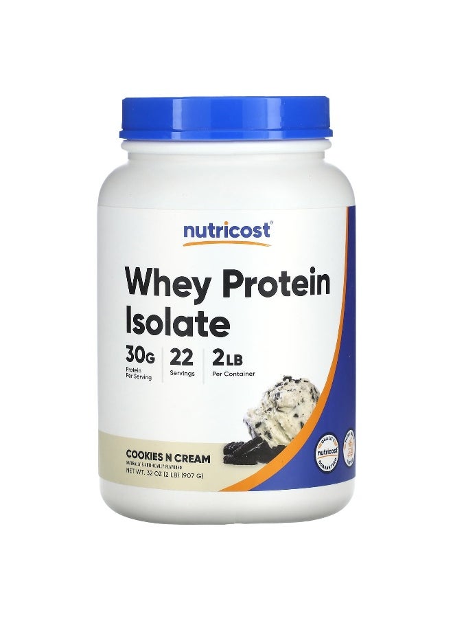 Nutricost, Whey Protein Isolate, Cookies N Cream, 2 lb (907 g)