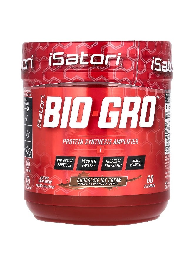 Isatori, Bio-Gro, Protein Synthesis Amplifier, Chocolate Ice Cream, 5.15 oz (146 g)